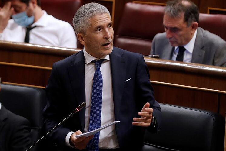 Fernando Grande-Marlska, lors de la séance plénière d'aujourd'hui au Congrès.