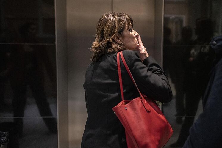 La fiscal general, Dolores Delgado, en el Congreso de los Diputados.