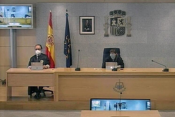 Un momento del juicio que se desarrolla en la Audiencia Nacional...