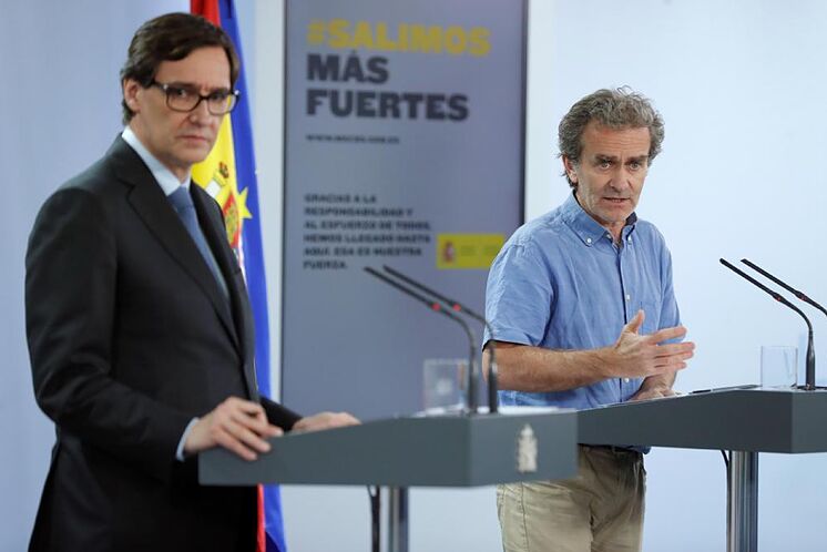 Salvador Illa y Fernando Sim