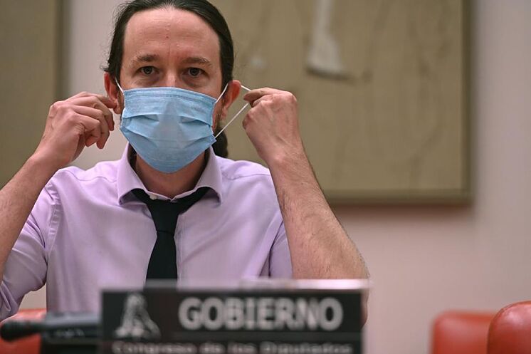 Pablo Iglesias, en una comparecencia en el Congreso de los Diputados.