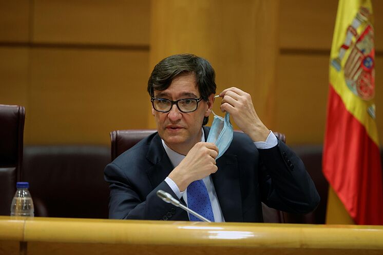 Le ministre de la Santé, Salvador Illa, comparaît devant la Commission des ...