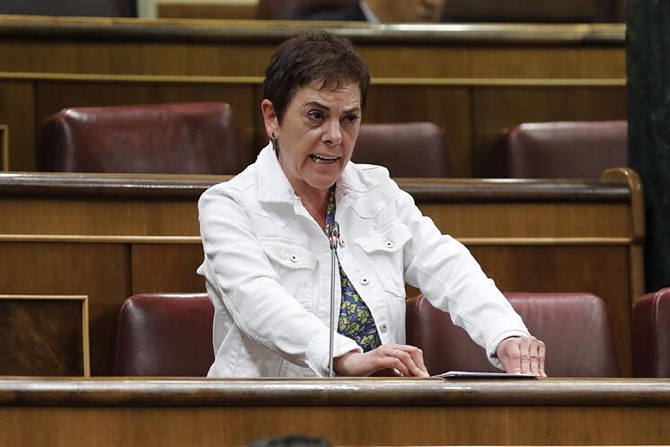 Mertxe Aizpurua, porte-parole de Bildu, au Congrès.