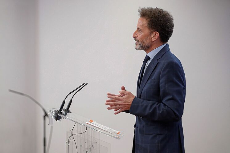 Le porte-parole des citoyens Edmundo Bal, ce mardi, lors d'une conférence ...