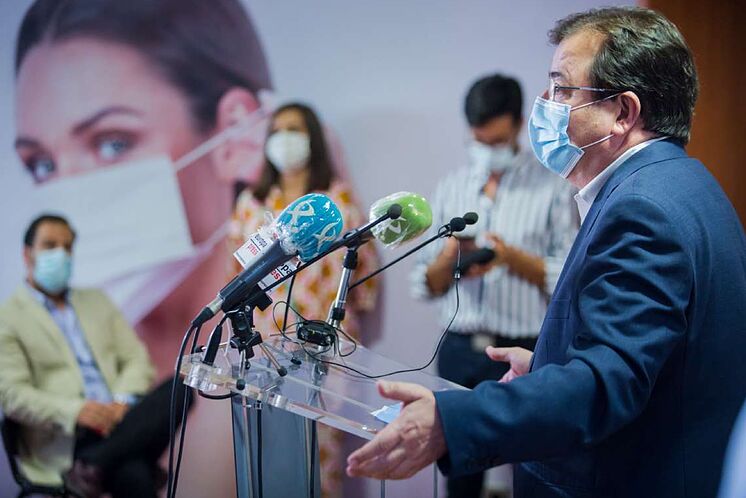 Le président de la Junta de Extremadura, Guillermo Fern