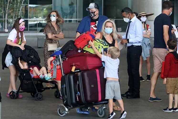 Un groupe de touristes britanniques