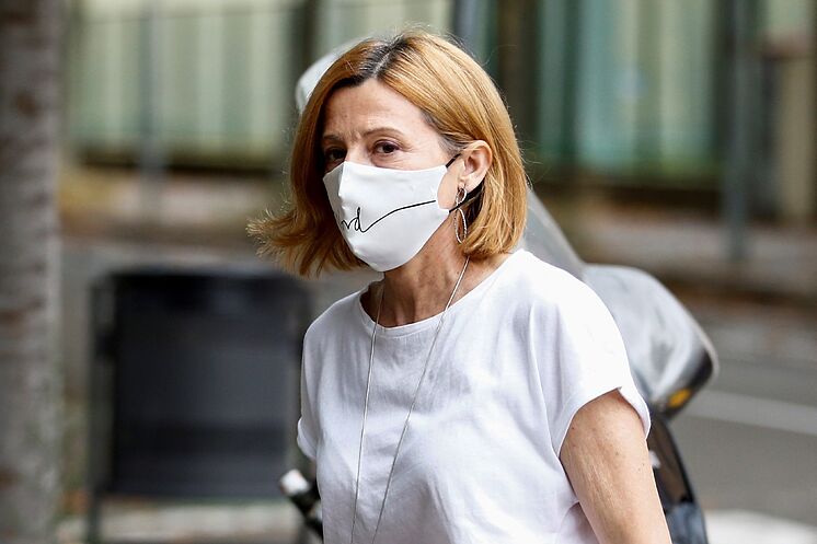 L'ancien président du Parlement Carme Forcadell, vendredi dernier à son ...