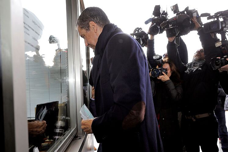 Zaplana, lors d'une de ses comparutions devant le tribunal.