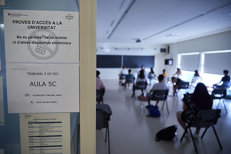 Examen de sélectivité à la Gerona Law School ce lundi.