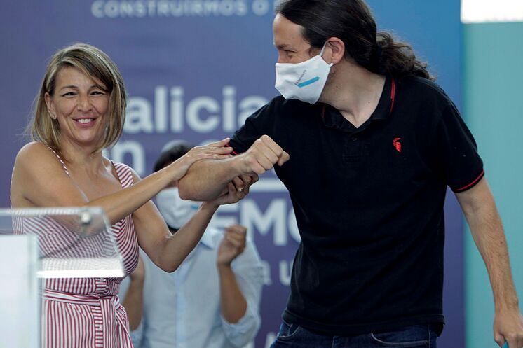 Pablo Iglesias et Yolanda D