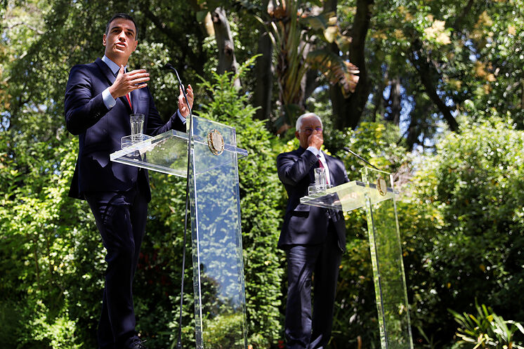 Espagnol PM lt; HIT gt; Sanchez lt; / HIT gt; rencontre le Premier ministre portugais Costa à ...