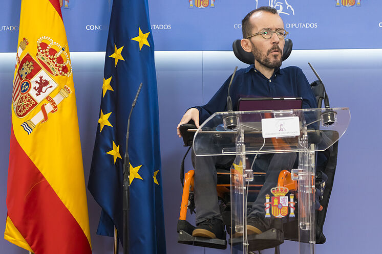 Pablo Echenique, lors d'une récente conférence de presse.