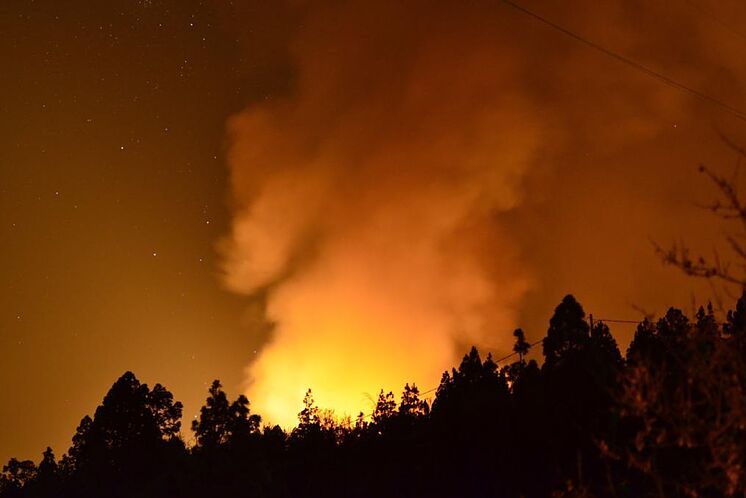 Développement de l'incendie à Palma.