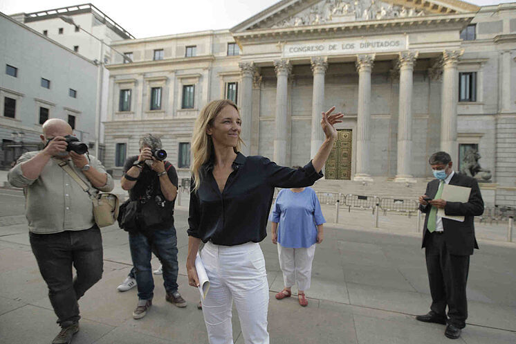 Le député & apos; populaire & apos; Cayetana Álvarez de Toledo, ce lundi, dans le ...