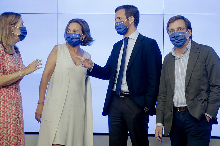 De gauche. à droite, Ana Pastor, Cuca Gamarra, Pablo Casado et Jos