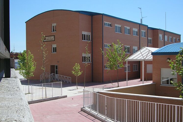 L'école publique Dulce Chacón, à Fuenlabrada, où ...