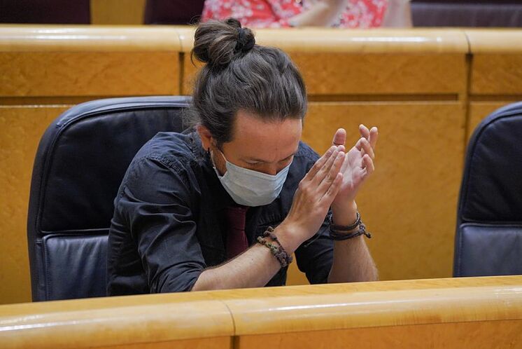 Pablo Iglesias, mardi dernier au Sénat.