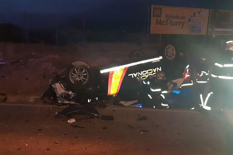 Une voiture de police