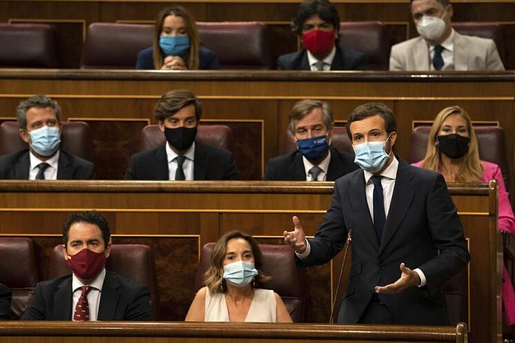 Pablo Casado, lors de son discours