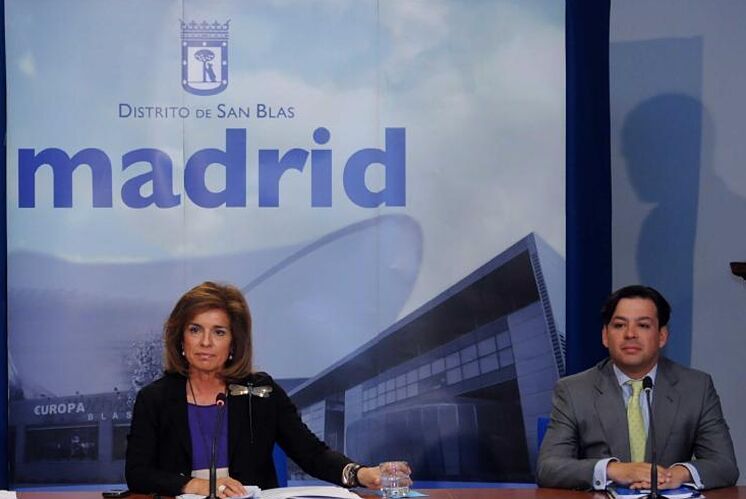 David Erguido, avec Ana Botella, en son temps de conseiller du ...