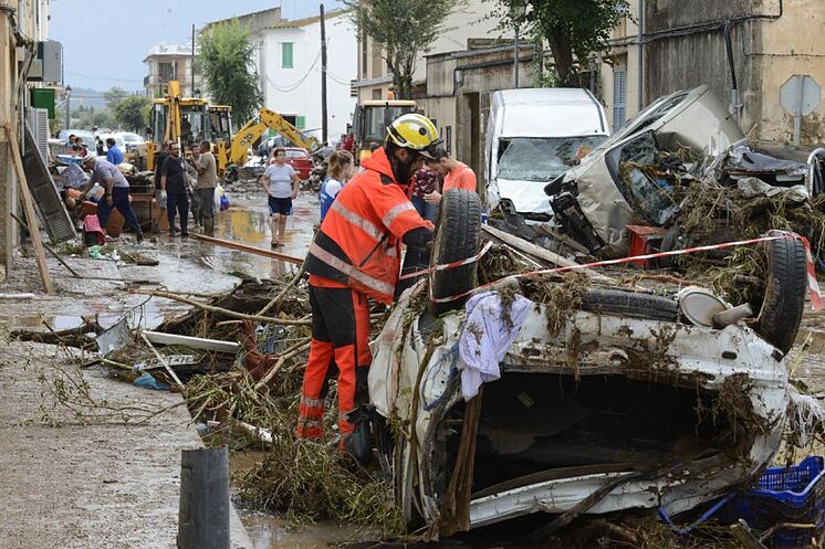 Les conséquences de l'inondation à Sant Lloren