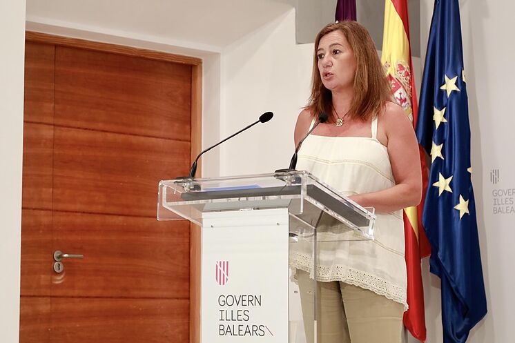 Francina Armengol, lors de son apparition.