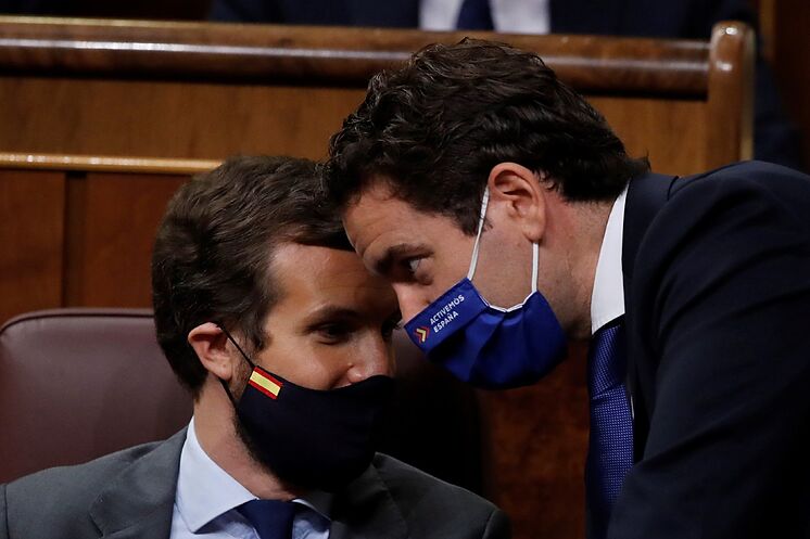 Pablo Casado s'entretient avec Teodoro Garc
