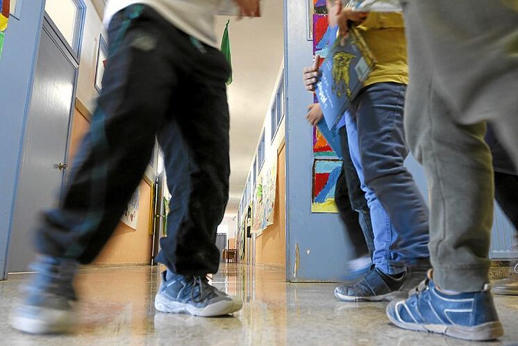 Élèves de l'enseignement primaire d'une école d'Alicante