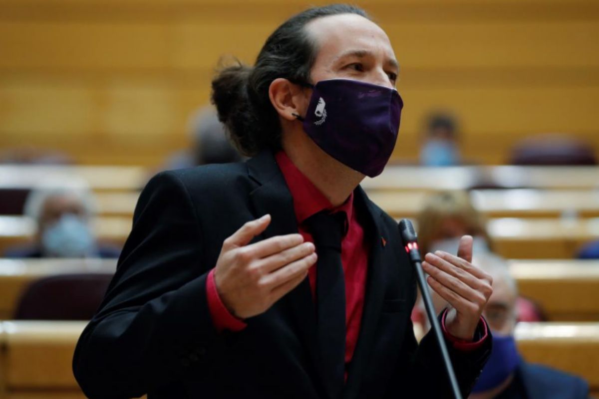 Pablo Iglesias, pendant la session