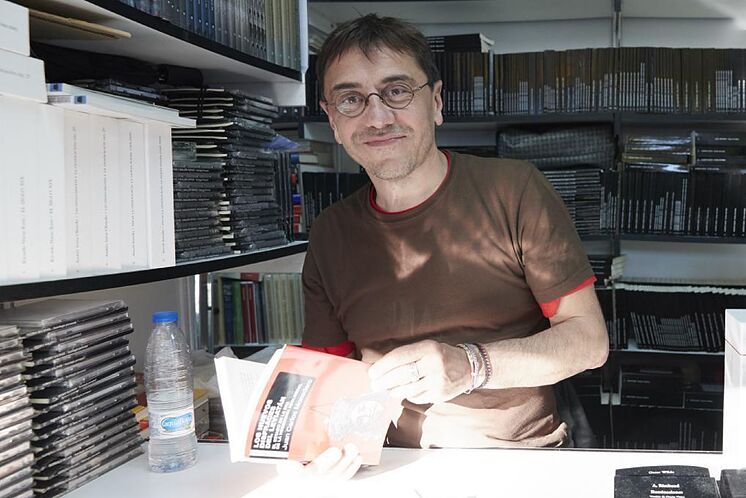 Le fondateur de Podemos Juan Carlos Monedero dans une image de fichier ...