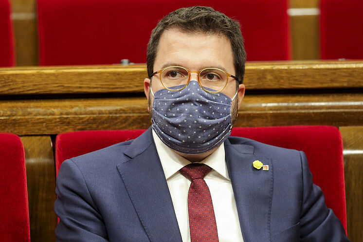 Le président par intérim de la Generalitat, Pere Aragon