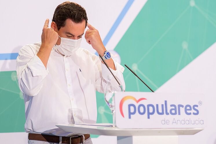 Juanma Moreno, présidente de la Junta de Andaluc