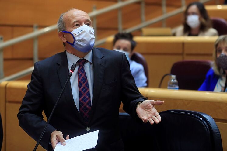 Le ministre de la Justice, Juan Carlos Campo, au Sénat.