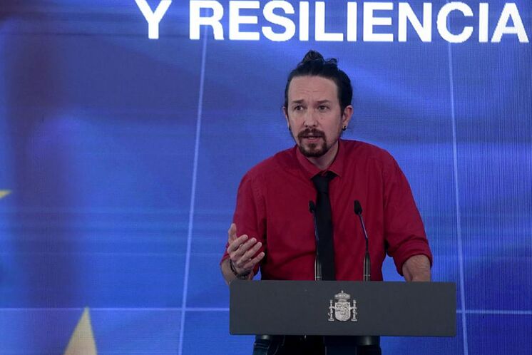 Pablo Iglesias, hier, lors de la présentation