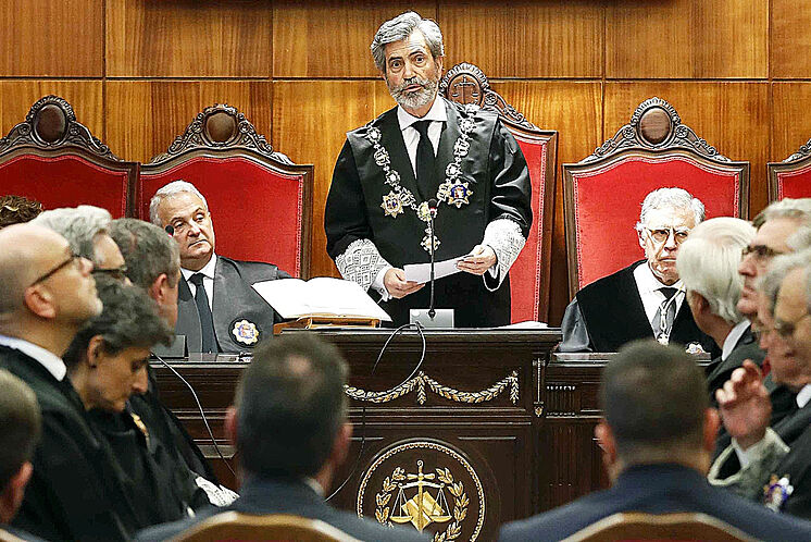 Carlos Lesmes, président de la Cour suprême et de la CGPJ, dans le ...