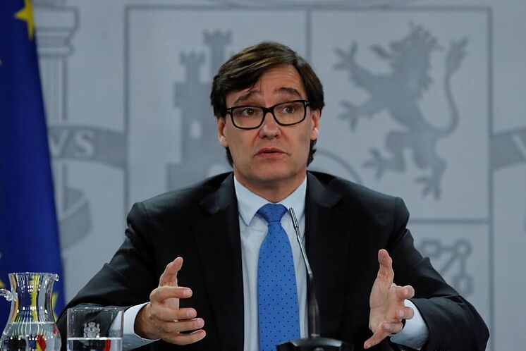 Le ministre de la Santé, Salvador Illa, le mi