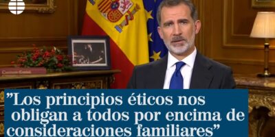 Felipe VI: « Les principes éthiques nous obligent tous au-dessus des considérations familiales »