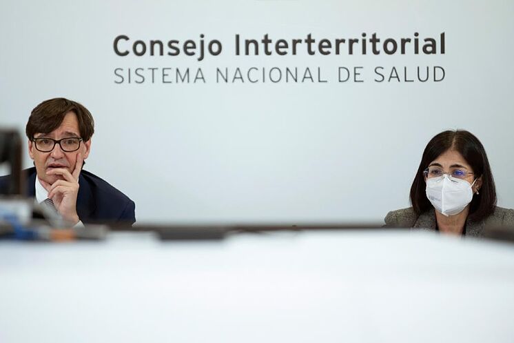 Salvador Illa et Carolina Darias, en réunion