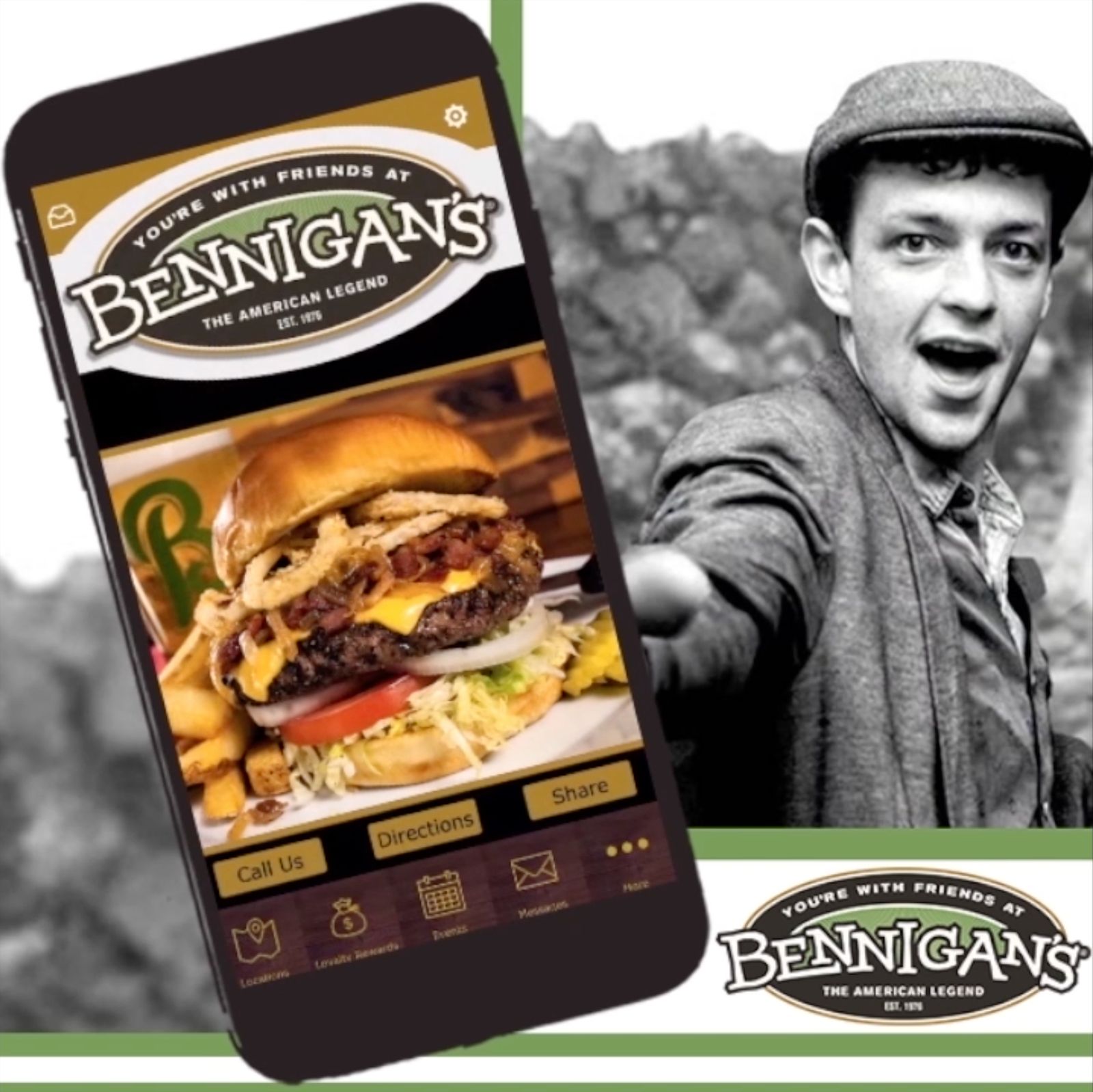 Des marques de restaurants légendaires signent un accord de licence pour deux cuisines virtuelles Bennigan's On The Fly dans l'Iowa