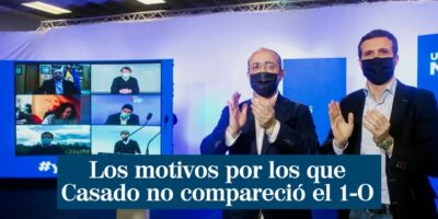 Pablo Casado n&rsquo;est pas apparu le 1er octobre car il n&rsquo;était pas d&rsquo;accord avec la version de Mariano Rajoy et Soraya Senz de Santamara