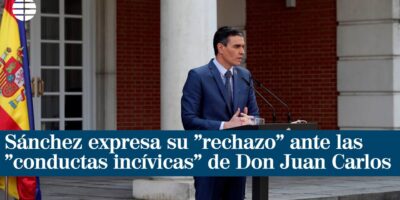 Pedro Snchez exprime son «rejet» des «comportements incivils» de Don Juan Carlos et le dissocie de Felipe VI