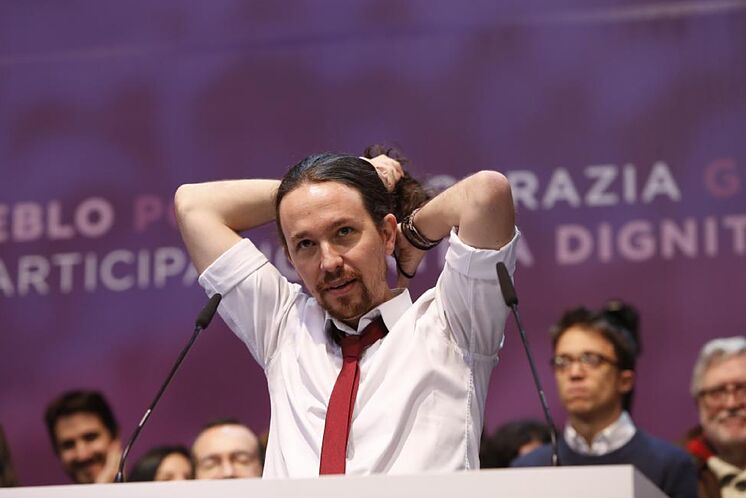 Pablo Iglesias, à l'Assemblée Vistalegre II, en février 2017.