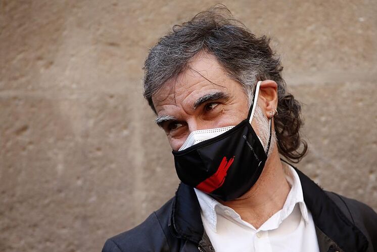Jordi Cuixart lors de son premier acte à Barcelone vendredi après ...