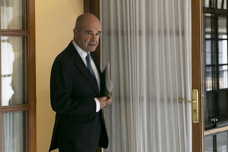 L'ancien président du conseil d'administration, Manuel Chaves, à l'époque ...