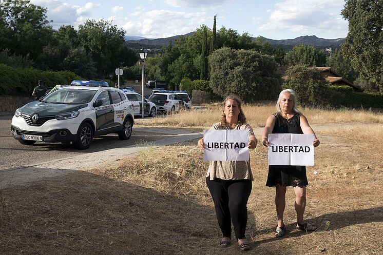 Les deux femmes condamnées, lors d'une manifestation, en juillet 2020, à ...