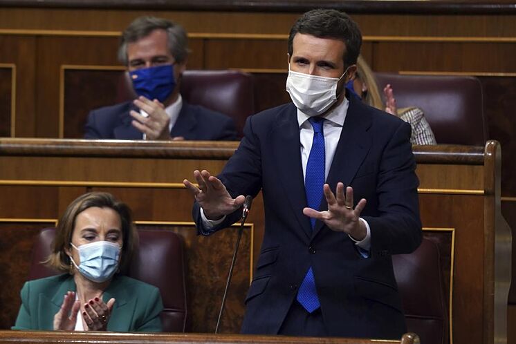 Pablo Casado, pendant la session