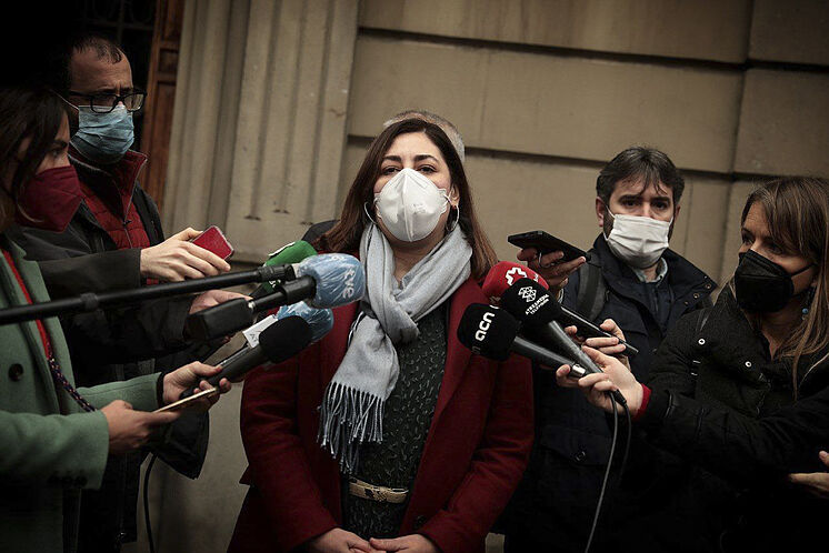 Barcelone, le lundi 22 février 2021. & ldquo; Los pol