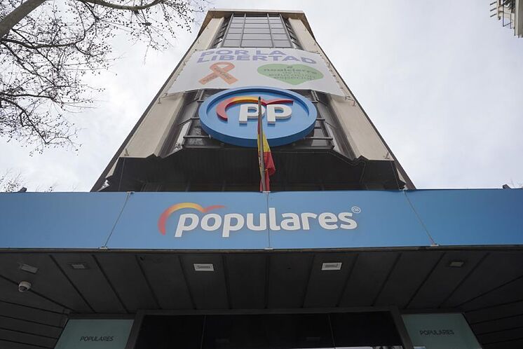 Le siège du Parti populaire, rue G