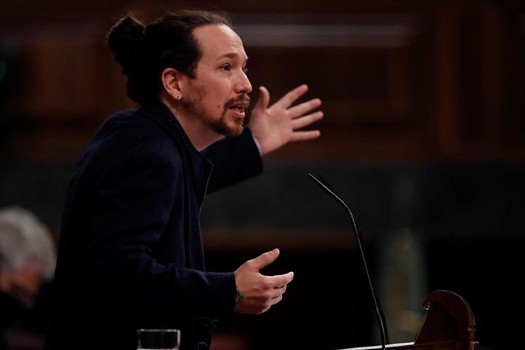 Pablo Iglesias, pendant la session