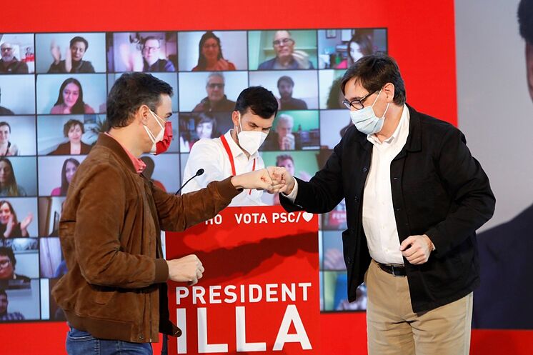 Salvador Illa et Pedro S